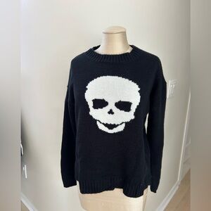 Wallpapher Black Knit skull Sweater